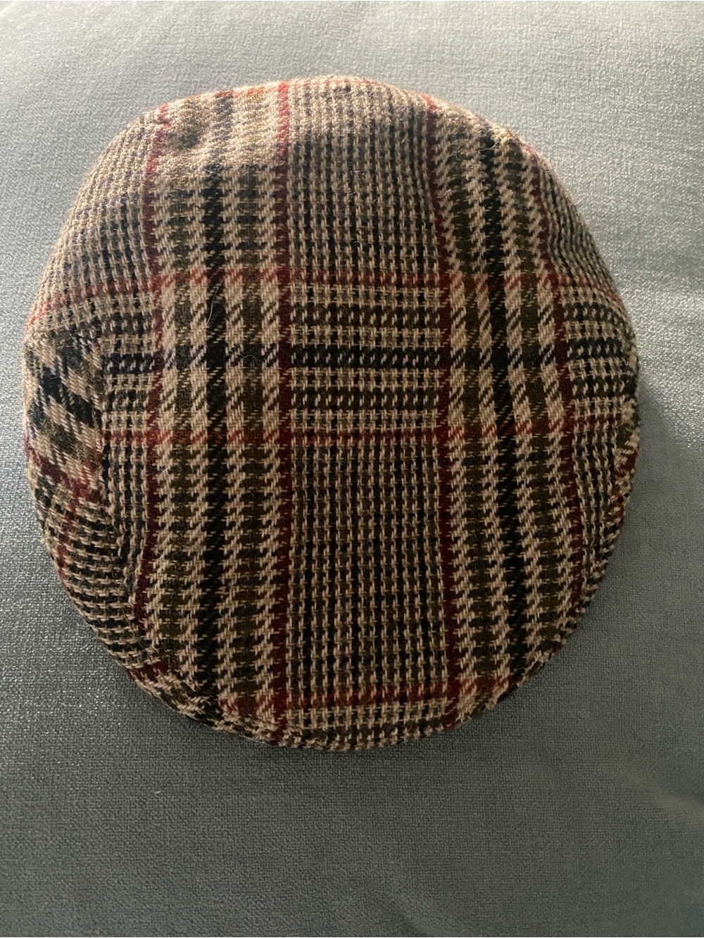 Vtg Lock & Co Hatters Brooks Brothers Wool Plaid Flat Cap Made in England Ivy 7